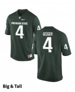 Men's Michael Geiger Michigan State Spartans #4 Nike NCAA Green Big & Tall Authentic College Stitched Football Jersey ZB50V16BT
